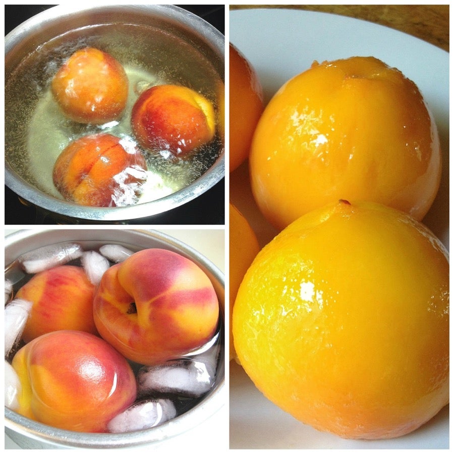 How to peel a peach without a knife via @kingarthurflour