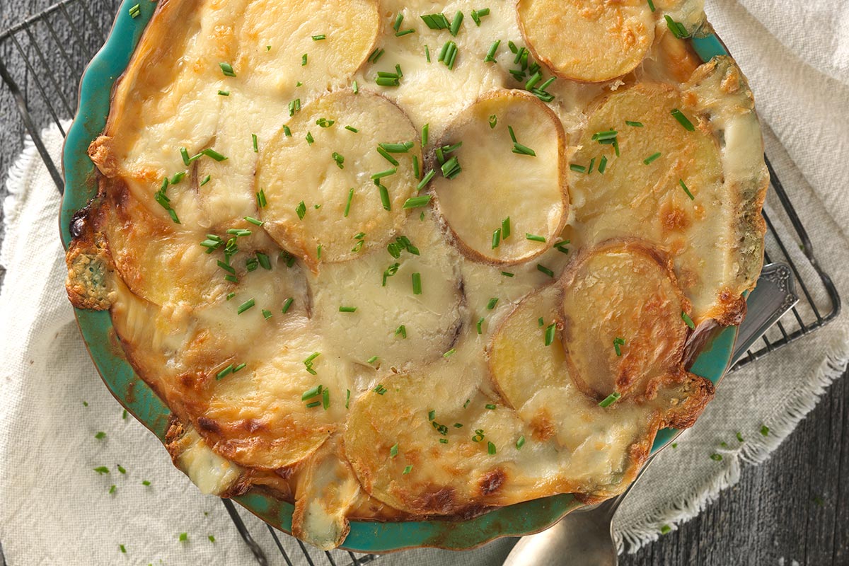 ClassicScallopedPotatoes via @kingarthurflour