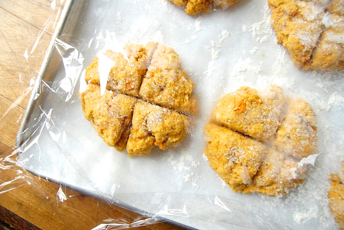 Freeze and bake scones via @kingarthurflour
