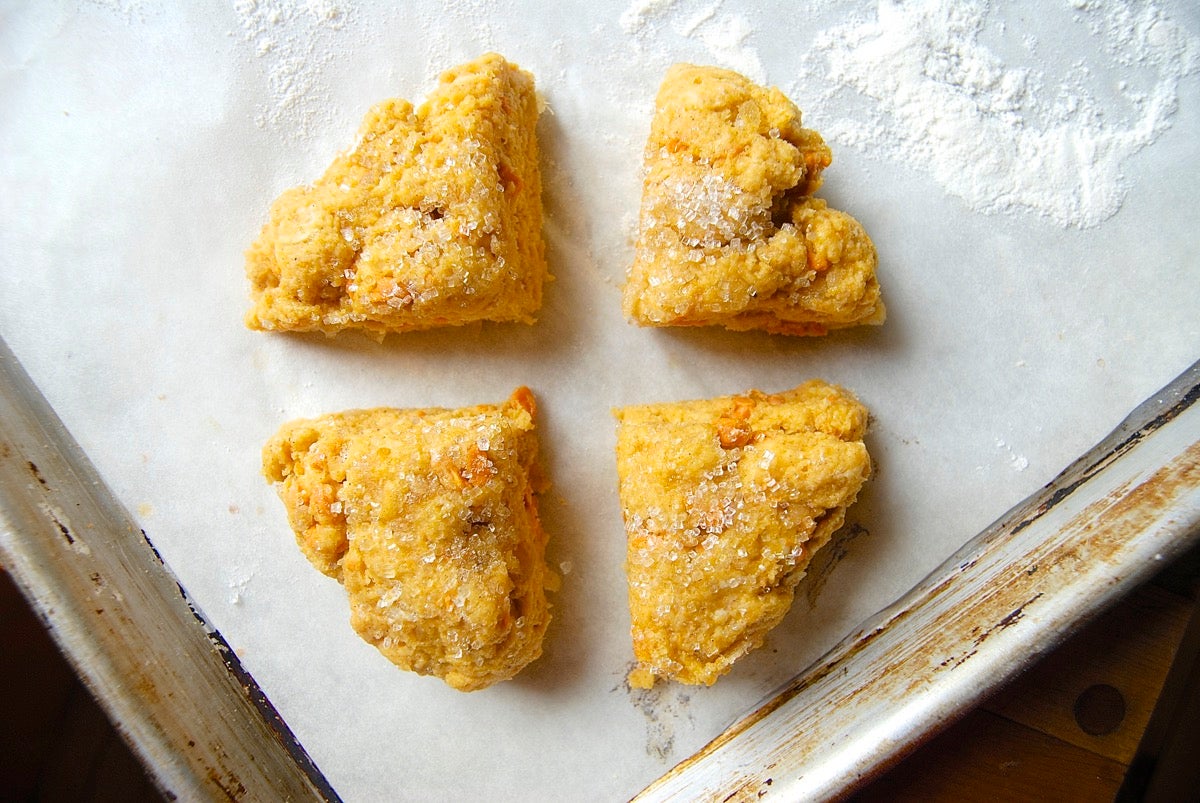 Freeze and bake scones via @kingarthurflour