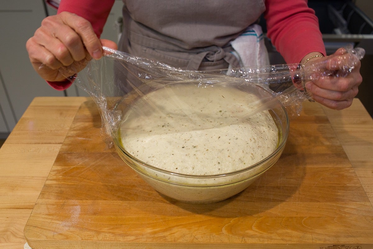 Gael's Saturday Focaccia via @kingarthurflour