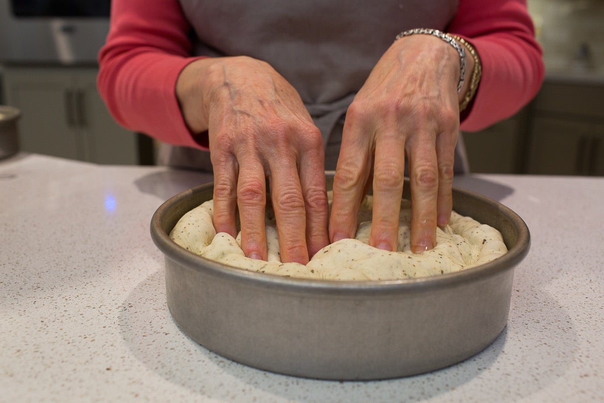 Gael's Saturday Focaccia via @kingarthurflour