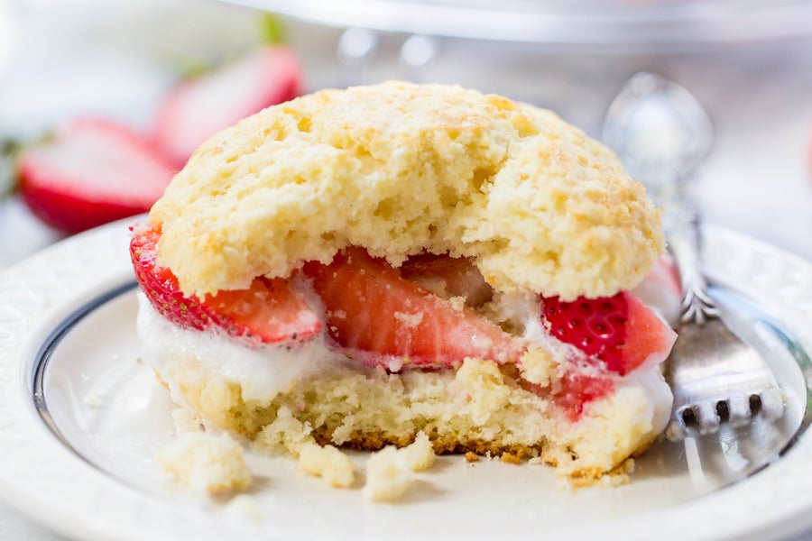 Gluten-Free Shortcake via @kingarthurflour