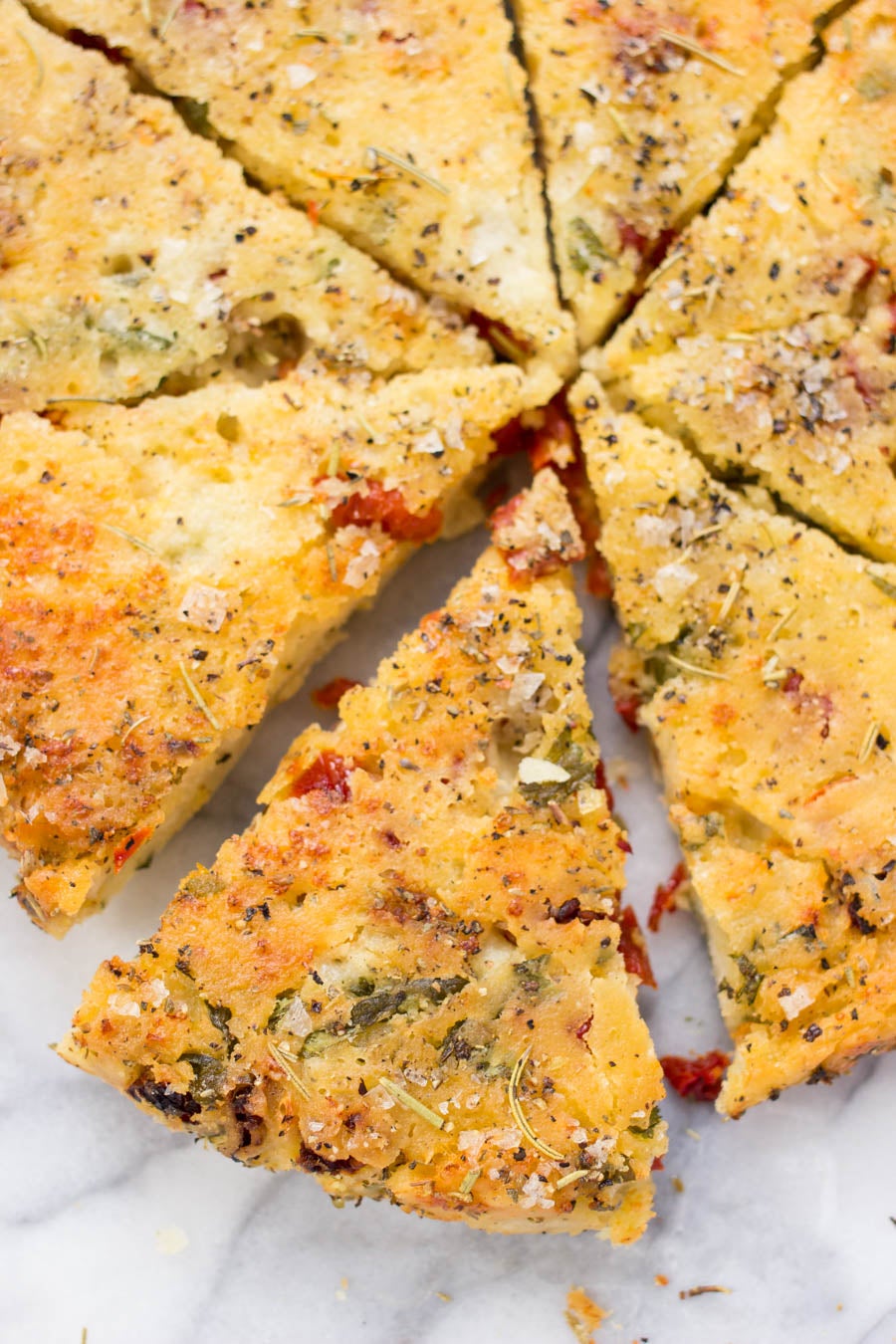 Filled Gluten-Free Focaccia Bread via @kingarthurflour