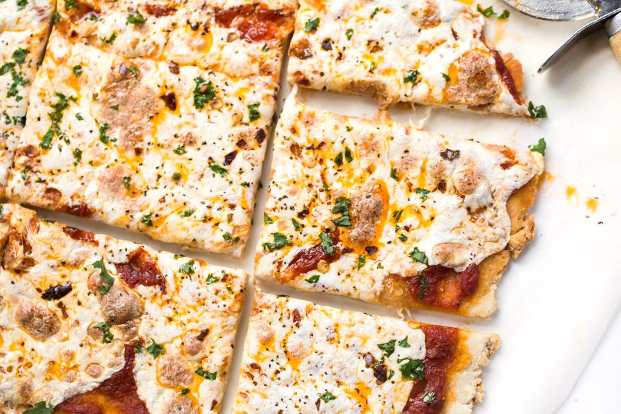 How to make Gluten-Free Thin-Crust Pizza via @kingarthurflour