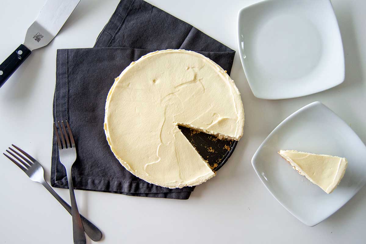 Sliced ice cream pie