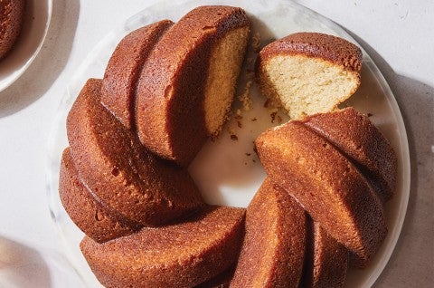 Maple Pound Cake with Maple-Rum Glaze