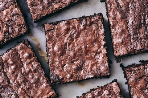 Closeup of brownies
