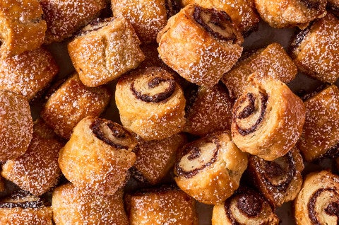 A pile of Chocolate Croissant Cookies - select to zoom