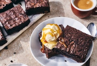 Gluten-Free Brownies a la mode
