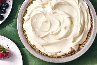 Easy Ice Cream Pie seen from above