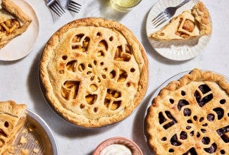 pies using fancy foldable pie topper