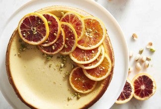 Pistachio Orange Cheesecake