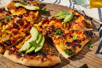 Pizza à la Mexicana with Corn, Chorizo, and Jalapeños