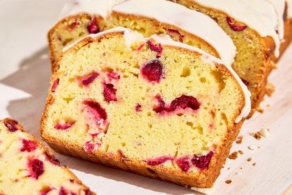 Slices of Cranberry Orange Bread