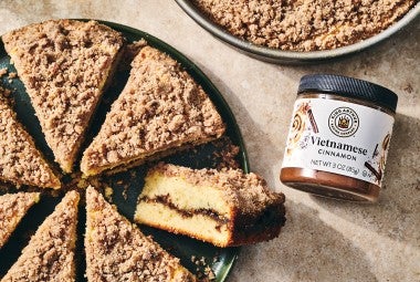 Cinnamon Streusel Coffee Cake and King Arthur Baking Vietnamese Cinnamon